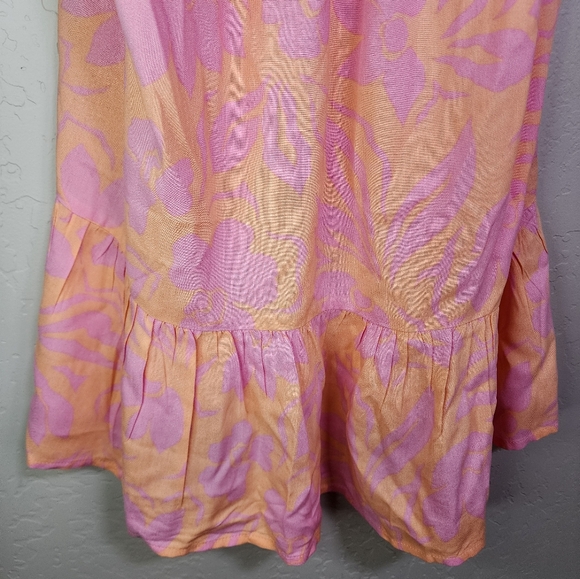 Billabong Sunny Daze Pink Floral Print Mini Dress Size XS - Picture 6 of 9